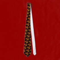 Autumn Falls Softly Tile Tie ties