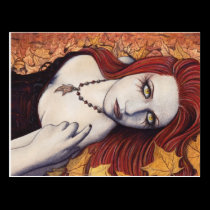 Autumn Fantasy Postcard postcards