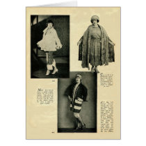 Autumn Fashions vintage 1923 photos card