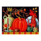 Autumn Festive Table Print print