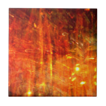 autumn fire abstract art ceramic tiles