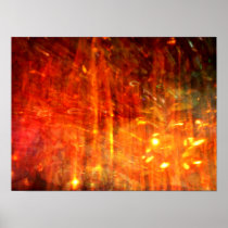 autumn fire abstract art posters