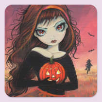 Autumn Fire Halloween Stickers