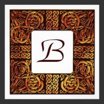 Autumn Flame Celtic Knotwork Wedding Invitation invitations