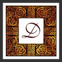 Autumn Flame Celtic Knotwork Wedding Invitation invitations