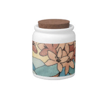 Autumn Flora Candy Jar
