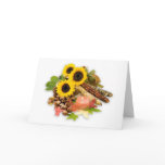 Autumn Floral Arangement Greeting Cards