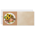 Autumn Floral Arangement Rack Card Design