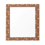 Autumn floral design scratch pad