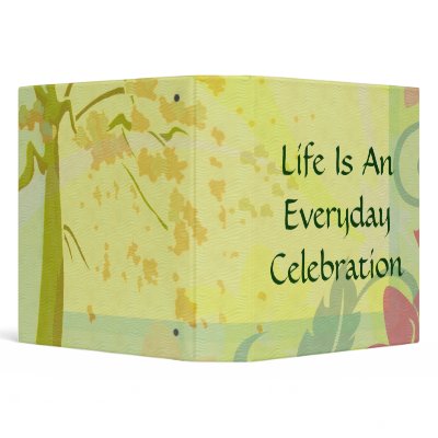 Autumn Floral Paradise Set Vinyl Binder by StarStruckDezigns