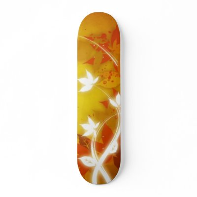 Autumn Floral Skateboard by ImGEEE