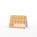 Autumn Floral Tiles Thank You Card