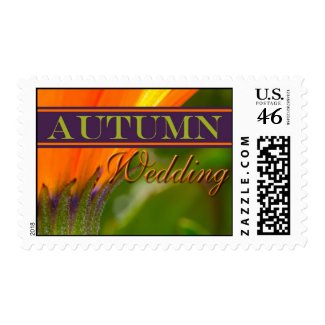 Autumn Floral Wedding stamp