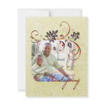 Autumn Flourish Photo Invitations
