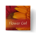 Autumn Flower Girl Button / Pin