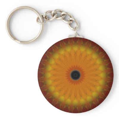 Autumn Flower Keychains by JaZilla
