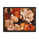 Autumn flowers postcard