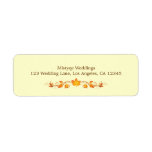 Autumn Foliage Wedding Return Address Label