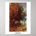 Autumn Forest By Wilhelm Busch Posters
