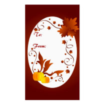 Autumn frame - Gifttag business cards by cycreation Autumn frame - Gifttag business cards