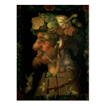 Autumn, from a series depicting the four post cards