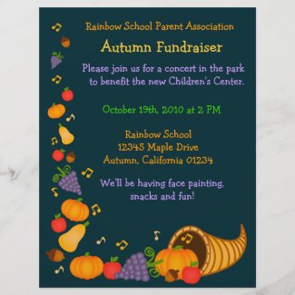 Autumn Fundraiser Flyer Invitation flyer