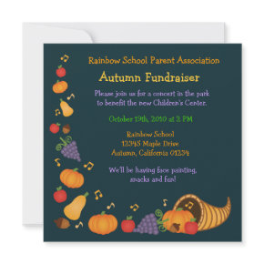 Autumn Fundraiser Invitation invitation