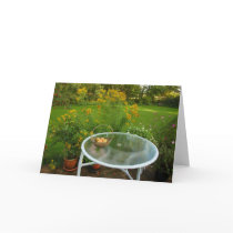 Autumn garden greeting cards cards