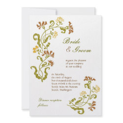 Autumn Garland Invitation invitation