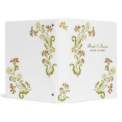 Autumn Garland Wedding Binder by poptasticbride