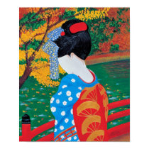 Autumn Geisha Print