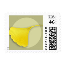Autumn Ginkgo Leaf Postage