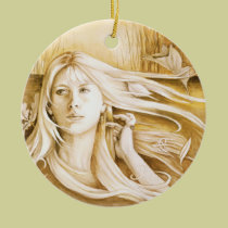 "Autumn" Goddess Christmas Ornament ornaments