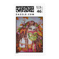 Autumn Goddess Harvest Moon Masquerade US POSTAGE stamps