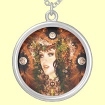 Autumn Goddess Silver Necklace necklaces