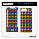 Autumn Gold Check Skins For Samsung Omnia