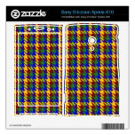 Autumn Gold Check Xperia X10 Mini Pro Skin