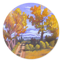 Autumn - "Golden Giants" Round Sticker