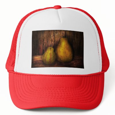 Autumn - Gourd - A pair of squash  Mesh Hat by suburbanscenes