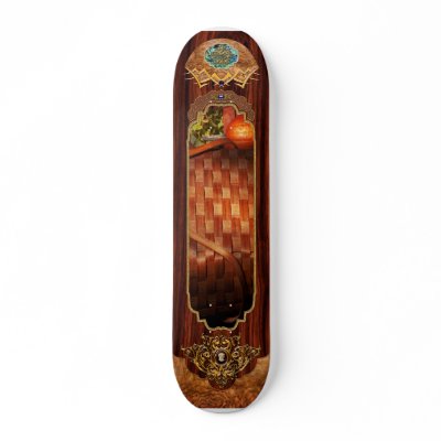 Autumn - Gourd - Fresh corn Custom Skate Board by suburbanscenes
