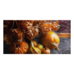 Autumn - Gourd - Still life with Gourds Custom Photo Card