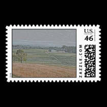 Autumn Grains & Amish Farm Road postage