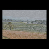 Autumn Grains & Amish Farm Road posters