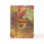 Autumn greetings - oak leaves, greeting cards
