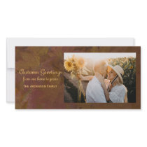 Autumn Greetings photo cards