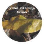 Autumn Ground Cover; Yukon Territory, Canada Round Sticker