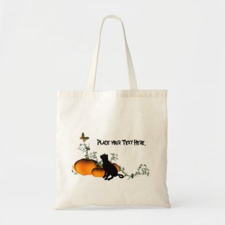 Autumn Halloween Cat Bag bag
