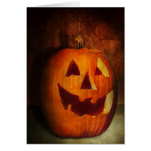 Autumn - Halloween - Jack-o-Lantern Greeting Card