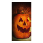 Autumn - Halloween - Jack-o-Lantern Photo Card Template