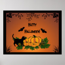 autumn, Happy Halloween ! Posters